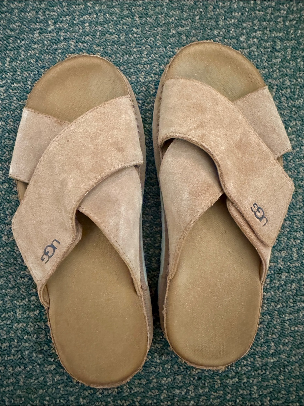 UGG Women’s Goldenstar Cross Slides Sandals